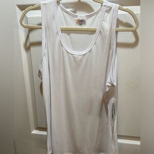 Lularoe white colored tank top 2XL NWT